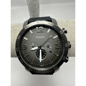 Fossil JR1424 New Battery Mens Watch 50MM 8.5" Rubber Band‎